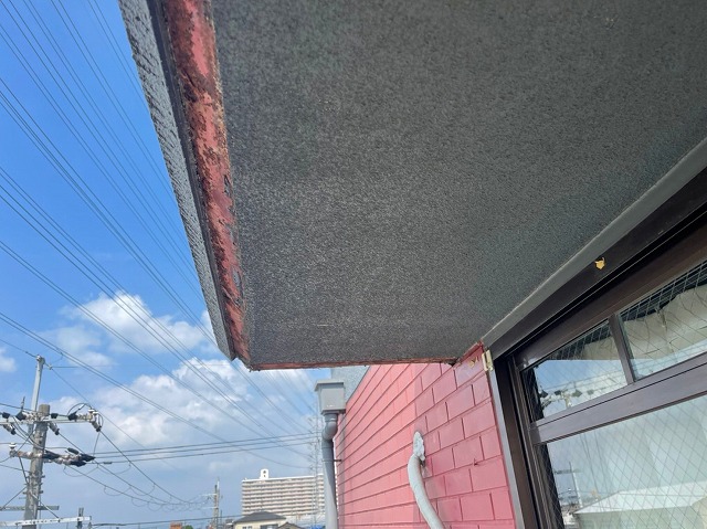 鼻隠し板（ケイカル板）を撤去したあと